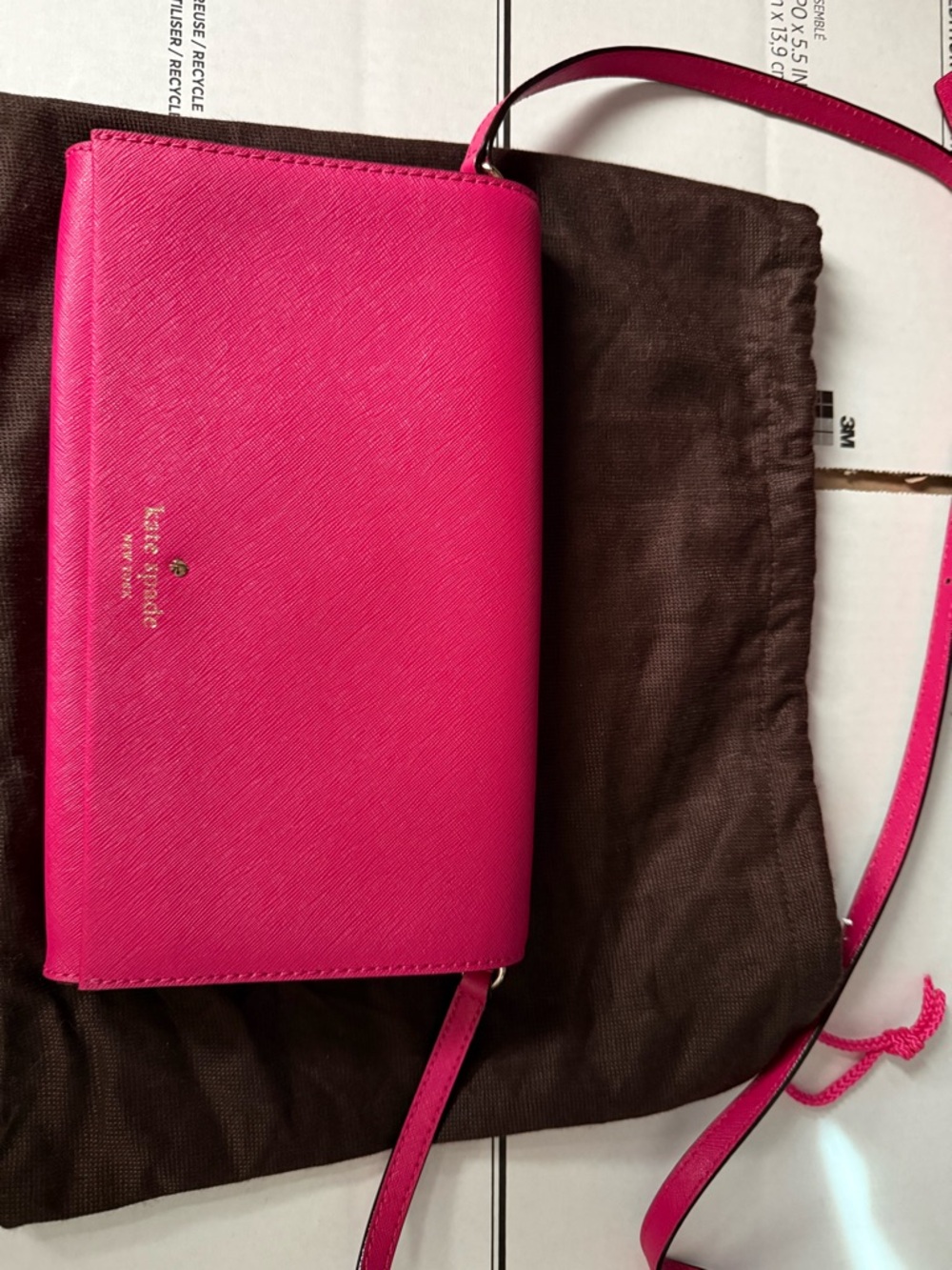 kate spade Hot Pink Saffiano Crossbody